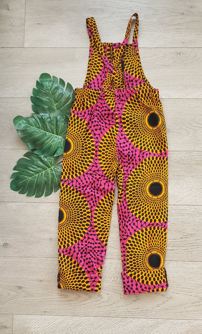 Jeneba Toddler Kid's African Print Overalls