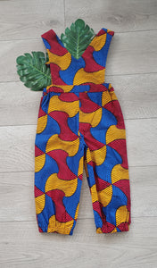 Khadija Baby Toddler African Print Overalls