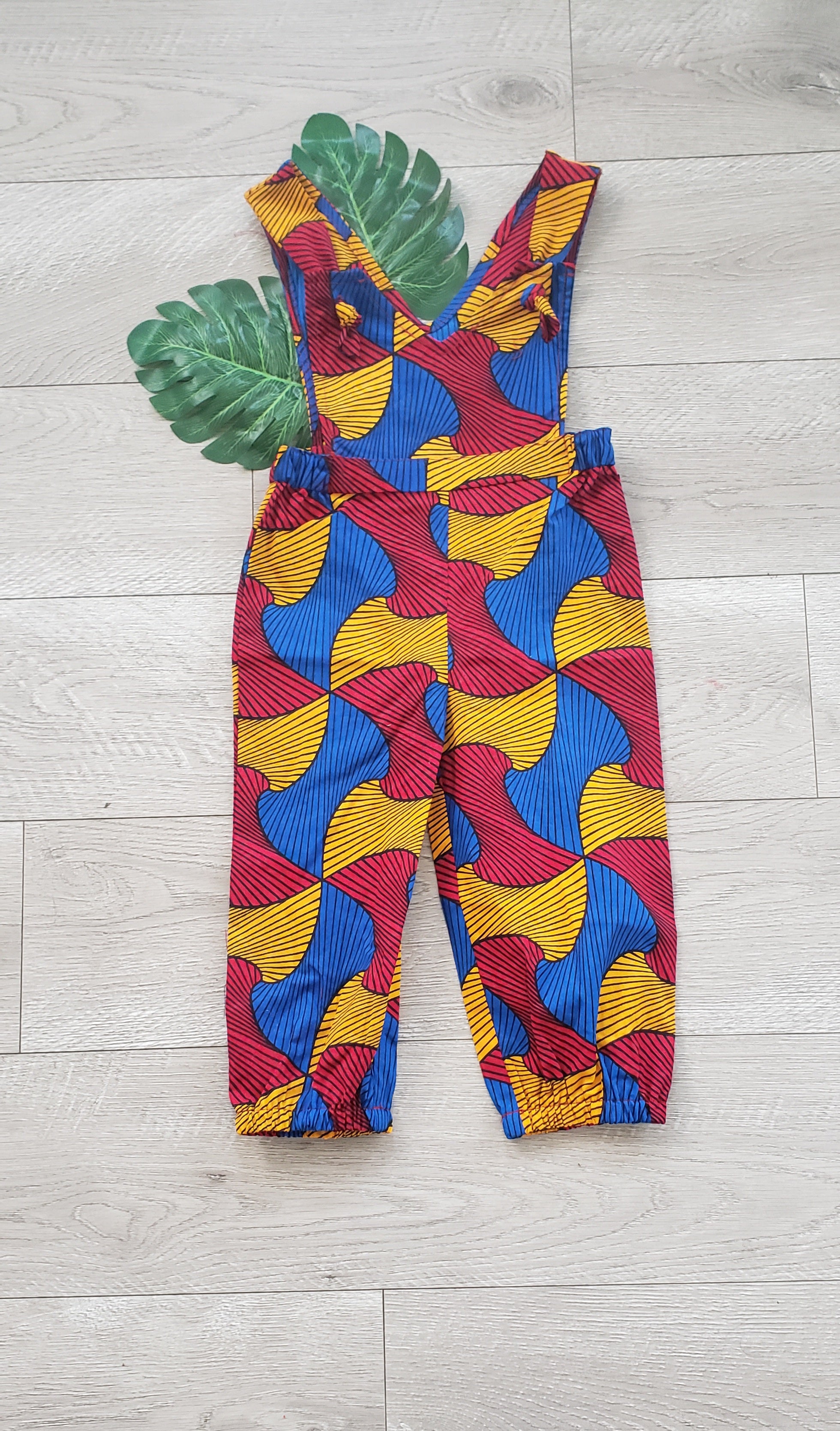 Khadija Baby Toddler African Print Overalls