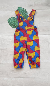 Khadija Baby Toddler African Print Overalls