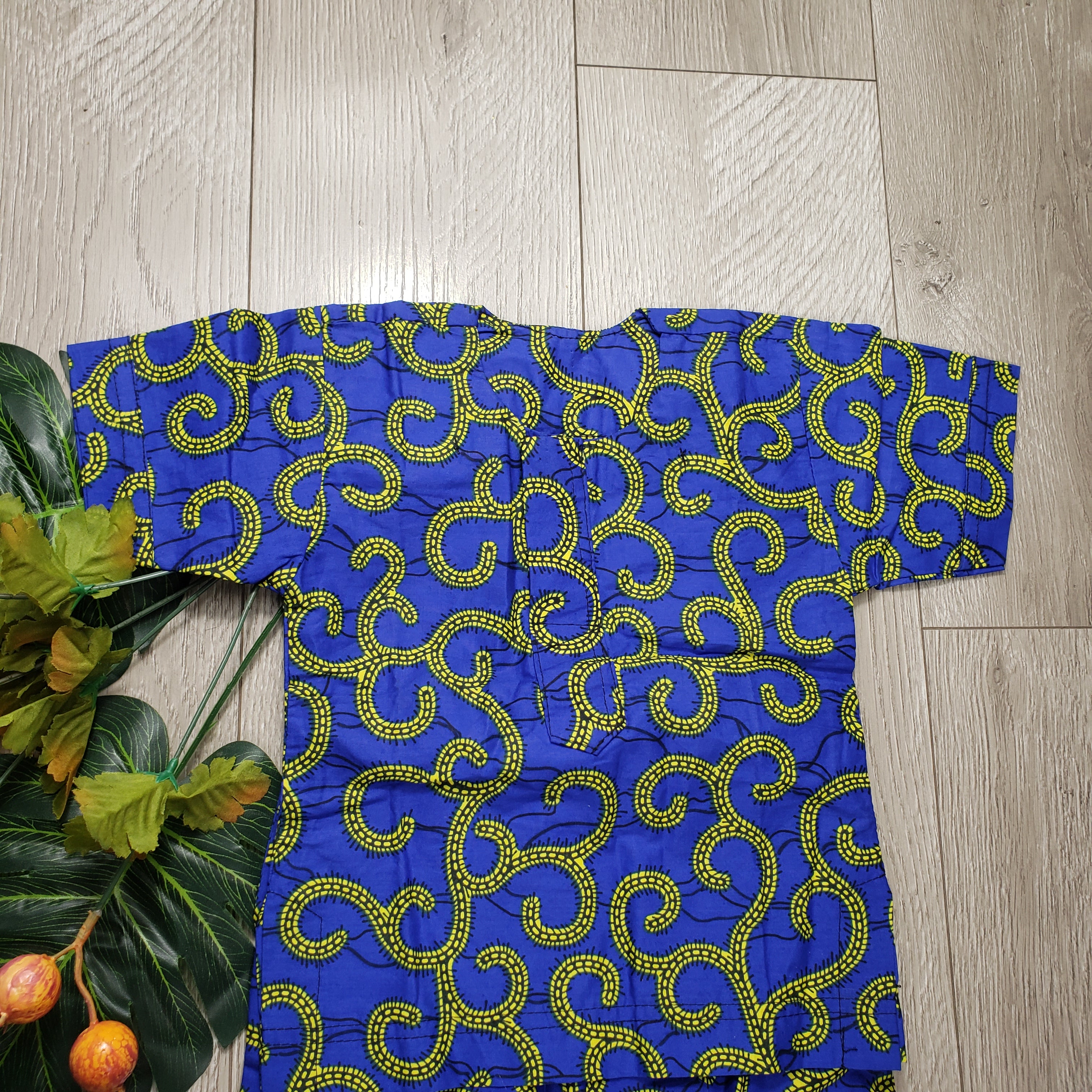 Swirl Baby Toddler Kids African Print Tunic and Pants Set