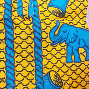 Mighty Elephants Toddler Kids African Print Tunic and Pants Set