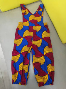 Khadija Baby Toddler African Print Overalls